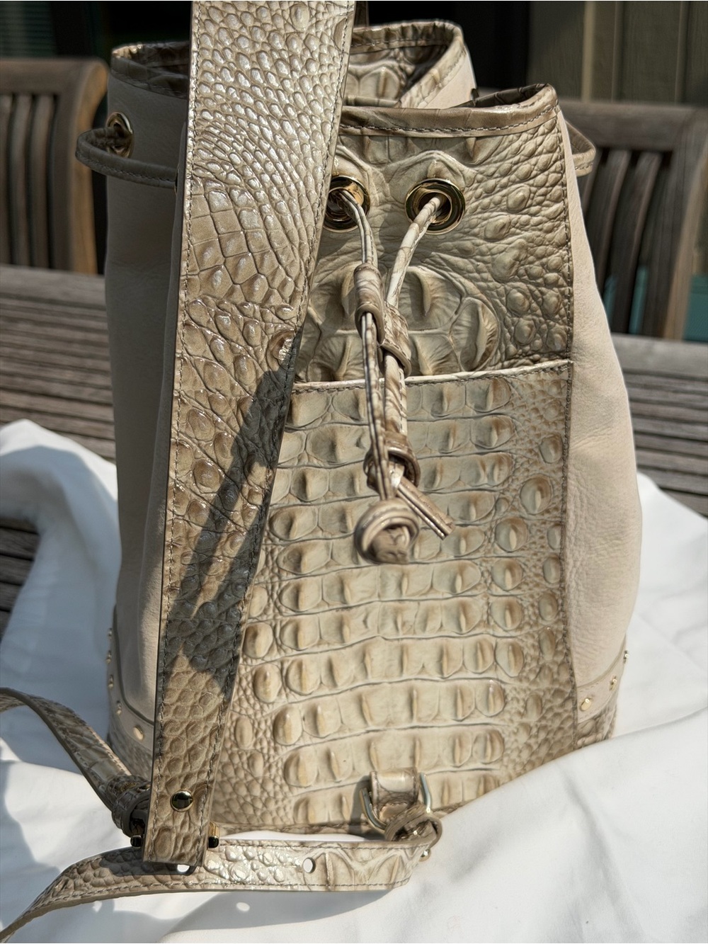 Brahmin Allie sling backpack in Clay Edena - Picture 14 of 16